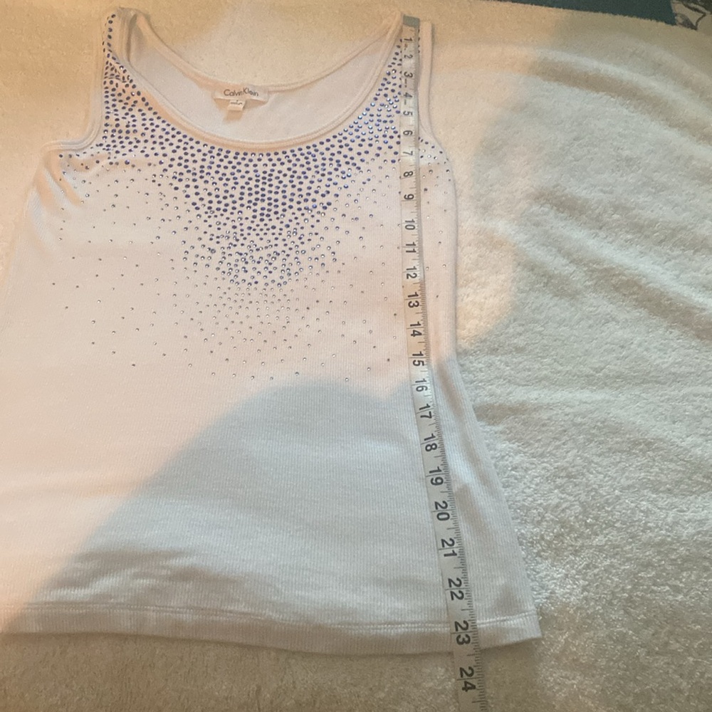 Calvin Klein white Tank Top Size S - Picture 6 of 8